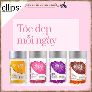  Serum Dưỡng Tóc Ellips Vitamin Phục Hồi Hư Tổn  Hũ 50 viên  
