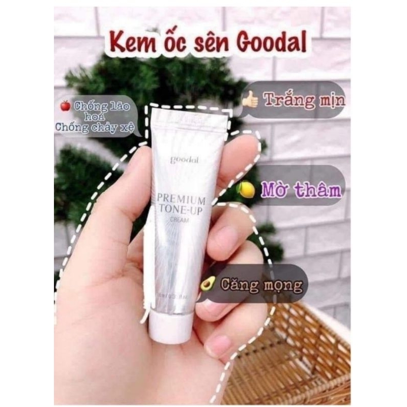 Kem Dưỡng Trắng Ốc Sên Goodal Hàn quốc Giảm Thâm Nám Mụn Sạm Da tuýt Minisize dùng thử