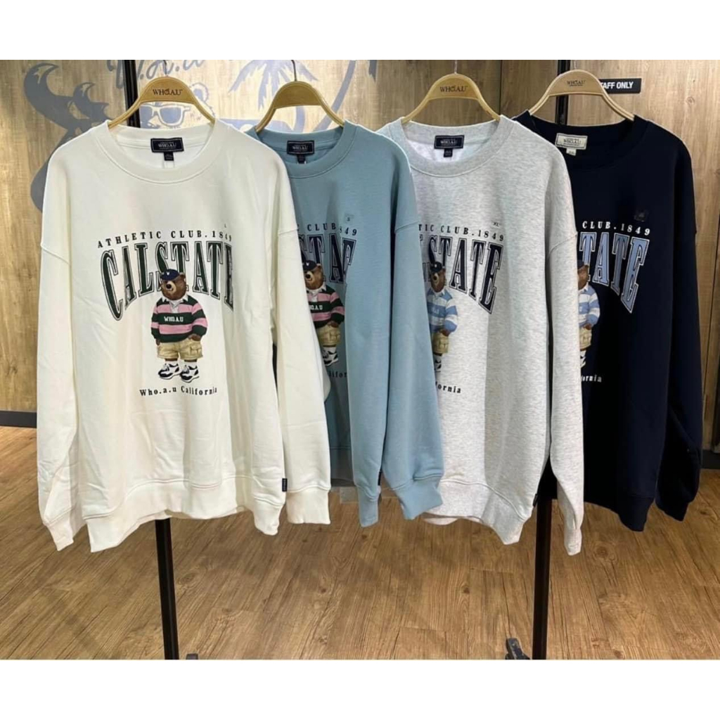 ÁO SWEATER GẤU WHOAU CHÍNH HÃNG