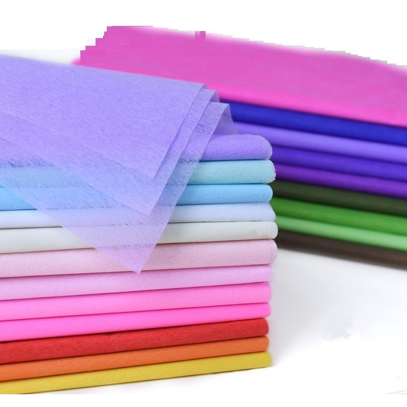 30 Tờ Giấy Mếch Gói Hoa Mềm Mại Làm Lớp Lót Bó Hoa Tháp Bánh Oản 18 màu 50x50cm - PK0054