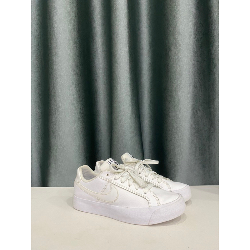 Giày si hiệu NI.KE Court Royale & NI.KE Ebernon All White