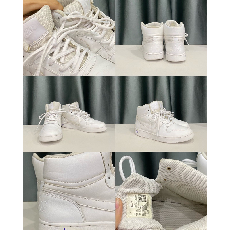 Giày si hiệu NI.KE Court Royale & NI.KE Ebernon All White