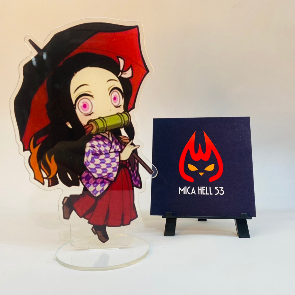 Standee Mica 15cm Tượng Mica Anime Kimetsu No Yaiba Standee Acrylic Anime Demon Slayer Thanh Gươm Diệt Quỷ