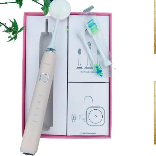 [Phiên bản giới hạn]Bàn Chải Điện, Brushie,Bàn Chải Đánh Răng Tự Động Của Hãng Smilee Tích Hợp Máy Rữa Mặt