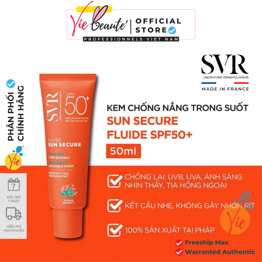 Kem chống nắng SVR Sun Secure Fluide SPF50+ 50ml