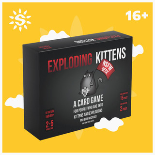 Mèo nổ hộp cứng đen top boardgame - exploding kittens board game 16+