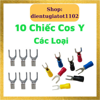 10 Chiếc đầu cos chữ Y, đầu cốt nối dây điện