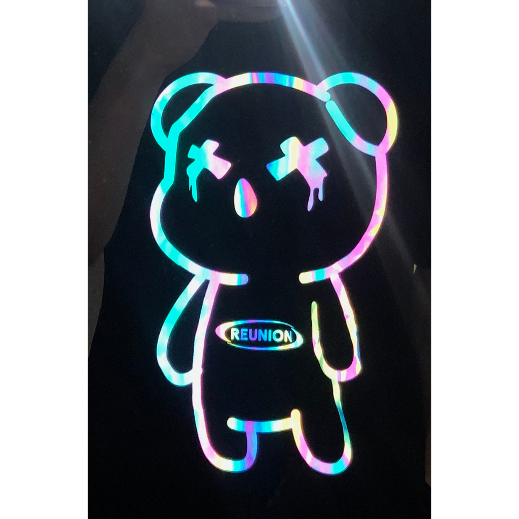 Áo Thun REUNION Rainbow Bear,Áo Phông Phản Quang 7 Màu  Chất Liệu 100% Cotton Localbrand