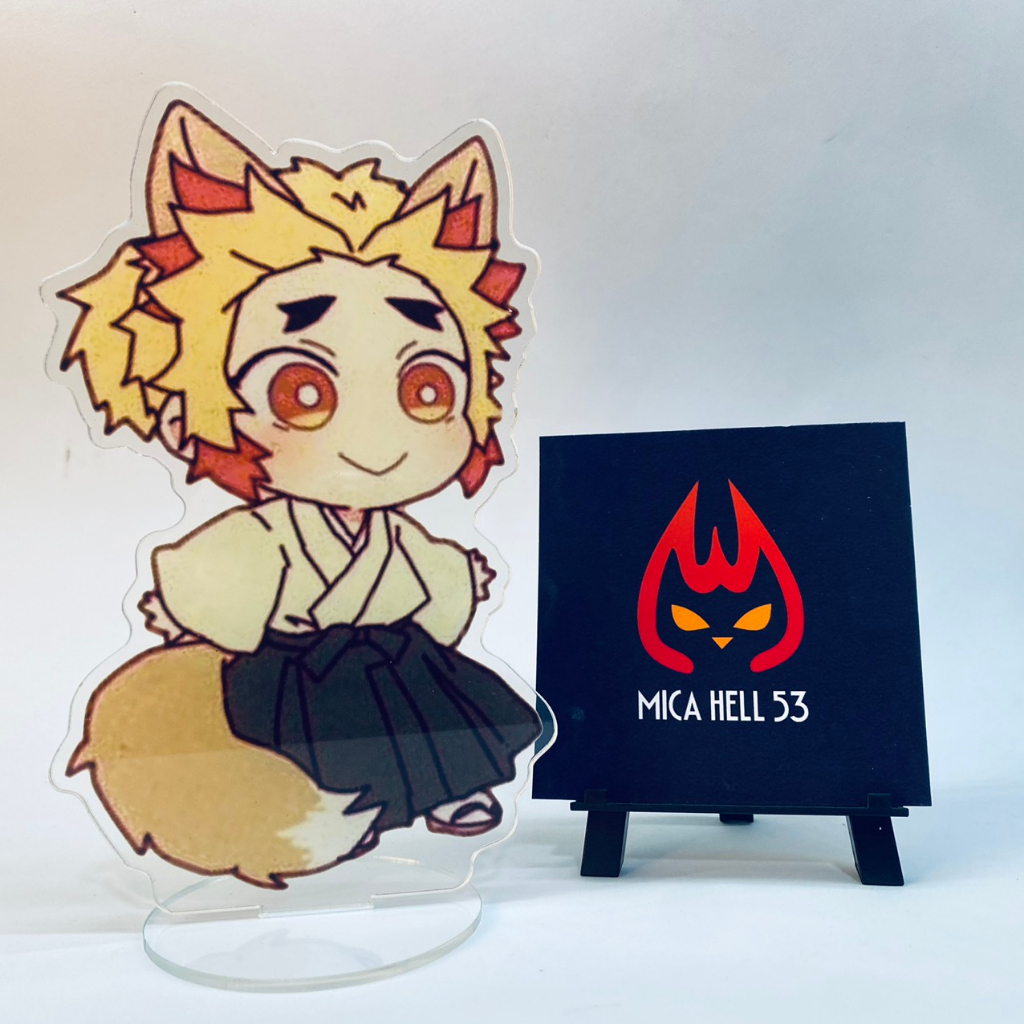 Standee Mica 15cm Tượng Mica Kimetsu No Yaiba Standee Acrylic Anime Manga Demon Slayer Thanh Gươm Diệt Quỷ Set Động Vật