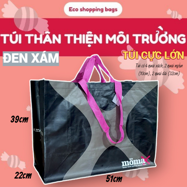 TÚI SIÊU THỊ, MUA SẮM, THÂN THIỆN MÔI TRƯỜNG, TỪ NHỰA TÁI CHẾ, TÁI SỬ DỤNG NHIỀU LẦN, bao đựng đồ, giỏ