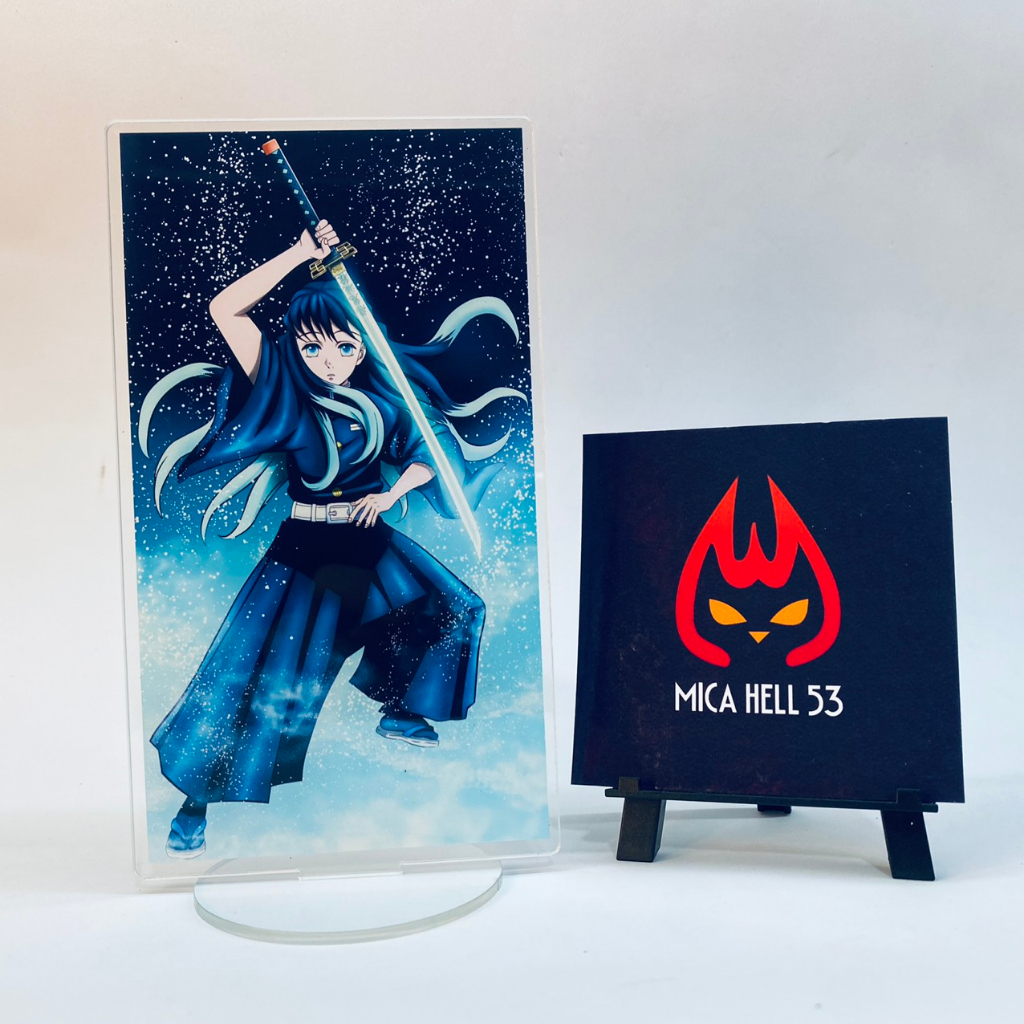 Standee Mica 15cm Tượng Mica Kimetsu No Yaiba Standee Acrylic Anime Manga Demon Slayer Thanh Gươm Diệt Quỷ Set Khung SD1