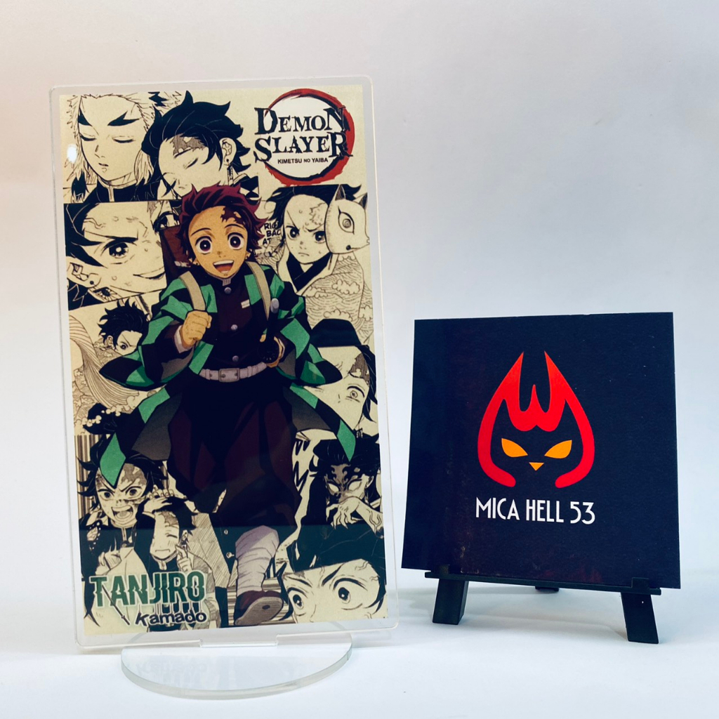 Standee Mica 15cm Tượng Mica Kimetsu No Yaiba Standee Acrylic Anime Manga Demon Slayer Thanh Gươm Diệt Quỷ Set Khung SD1