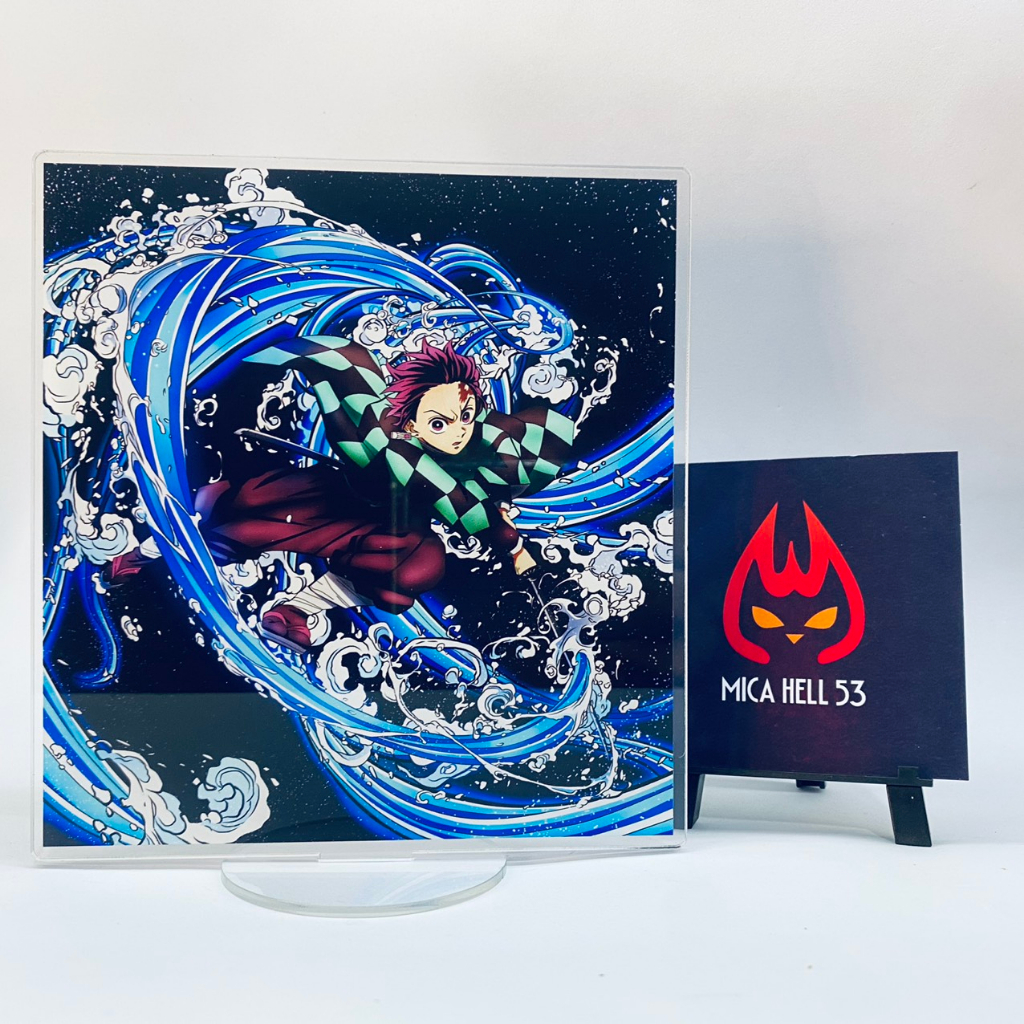 Standee Mica 15cm Tượng Mica Kimetsu No Yaiba Standee Acrylic Anime Manga Demon Slayer Thanh Gươm Diệt Quỷ Set Khung SD1