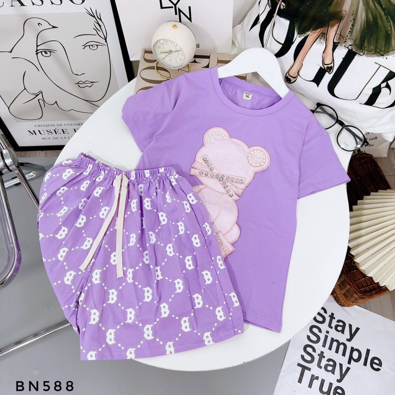 bộ bé gái size đại cồ sành điệu