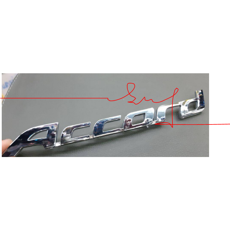 (Sỉ - Lẻ) Chữ nổi Accord được dán phía sau xe Honda Accord