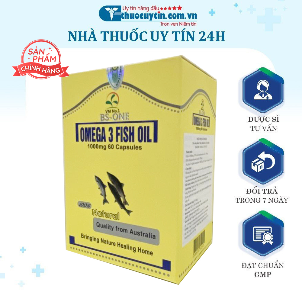 Viên dầu cá OMEGA-3 FISH OIL 1000mg