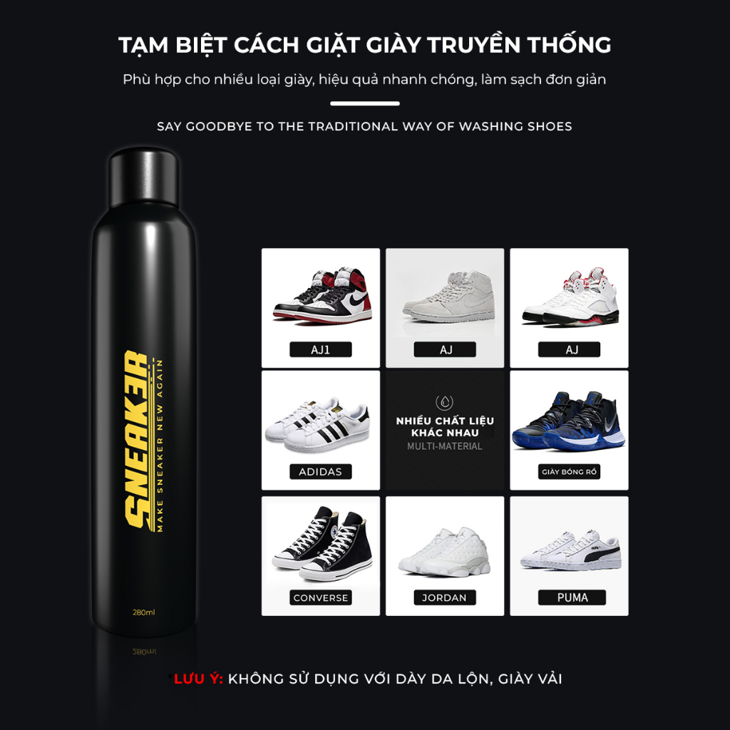 Bộ KIT Vệ Sinh Làm Sạch Giày Sneaker Chuyên Sâu - SNEAK3R