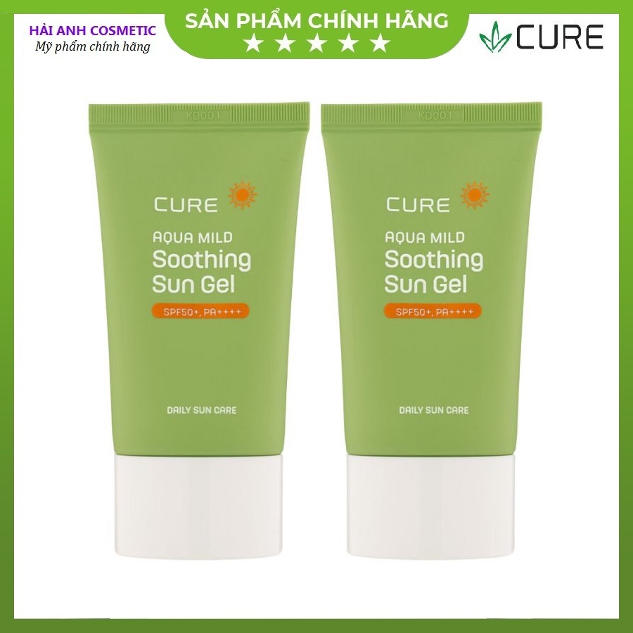 Kem chống nắng CURE Aqua Mild tinh chất lô hội - Nhập khẩu Hàn Quốc 50ml SPF50+ PA ++++