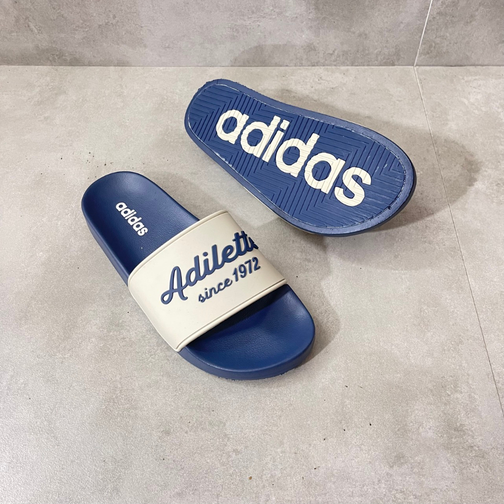 | Ảnh - Video Thật | Dép Adidas Unisex Xám Đen, Adidas Adilete 1972 - Dép Quai Ngang Nam Nữ Thời Trang Hottrend 2023