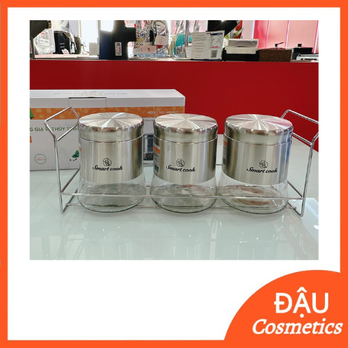 Bộ 3 Gia Vi Kèm Giá Đựng Elmich
