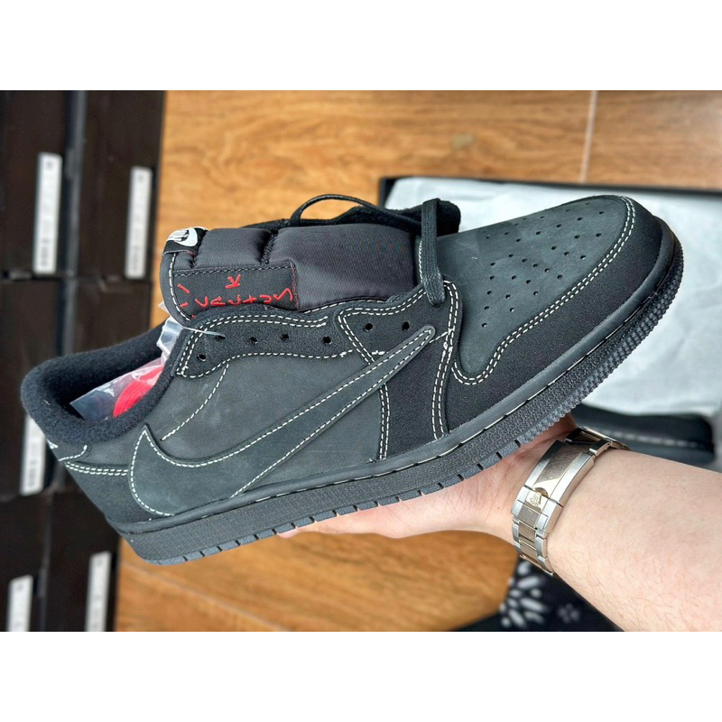 Giày Air jordan 1 low Travis black PHANTOM | Cao cấp