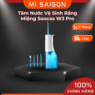 Tăm Nước Vệ Sinh Răng Miệng Soocas W3 Pro - 4 Vòi Phun - Hàng Chính Hãng