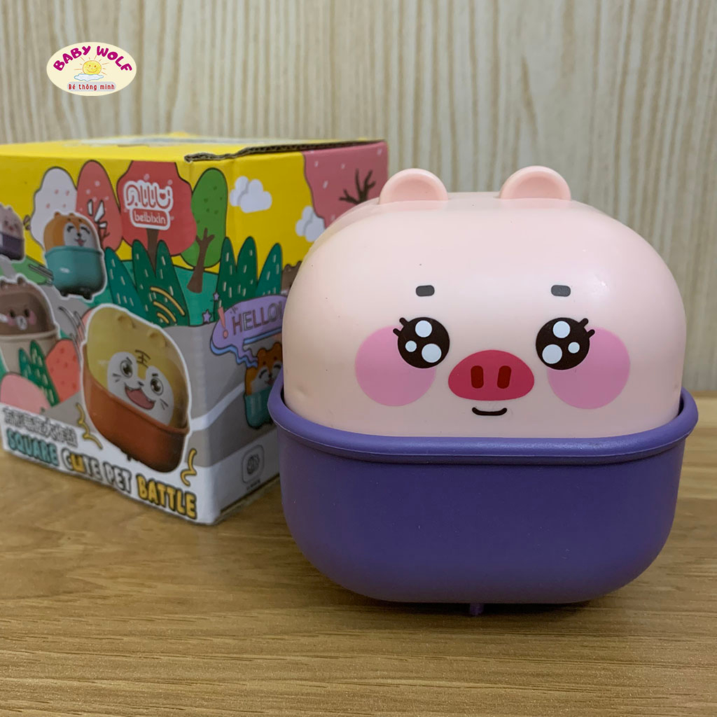 Xe đồ chơi ấn chạy tự động, xe ô tô chạy đà cốc thú cưng dễ thương cho bé_ SP22