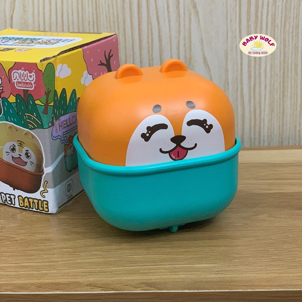 Xe đồ chơi ấn chạy tự động, xe ô tô chạy đà cốc thú cưng dễ thương cho bé_ SP22