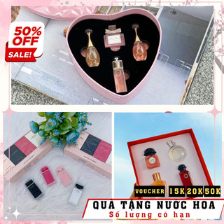 Set Hermes Eau De Parfum 5ml, Set Nước hoa Dior mini quà tặng chính hãng