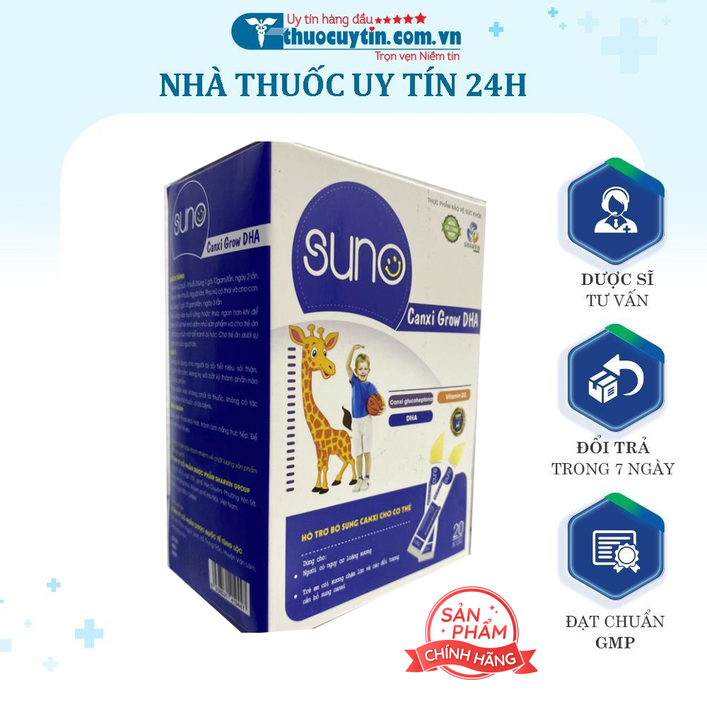 Canxi Grow DHA SUNO phòng ngừa loãng xương chống còi xương