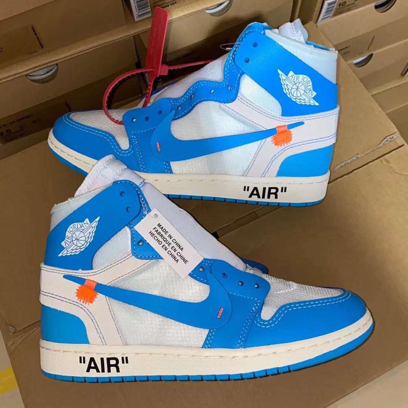 giày AIR JORDAN 1 high UNC off white | Cao cấp [ BROWN SNEAKER]