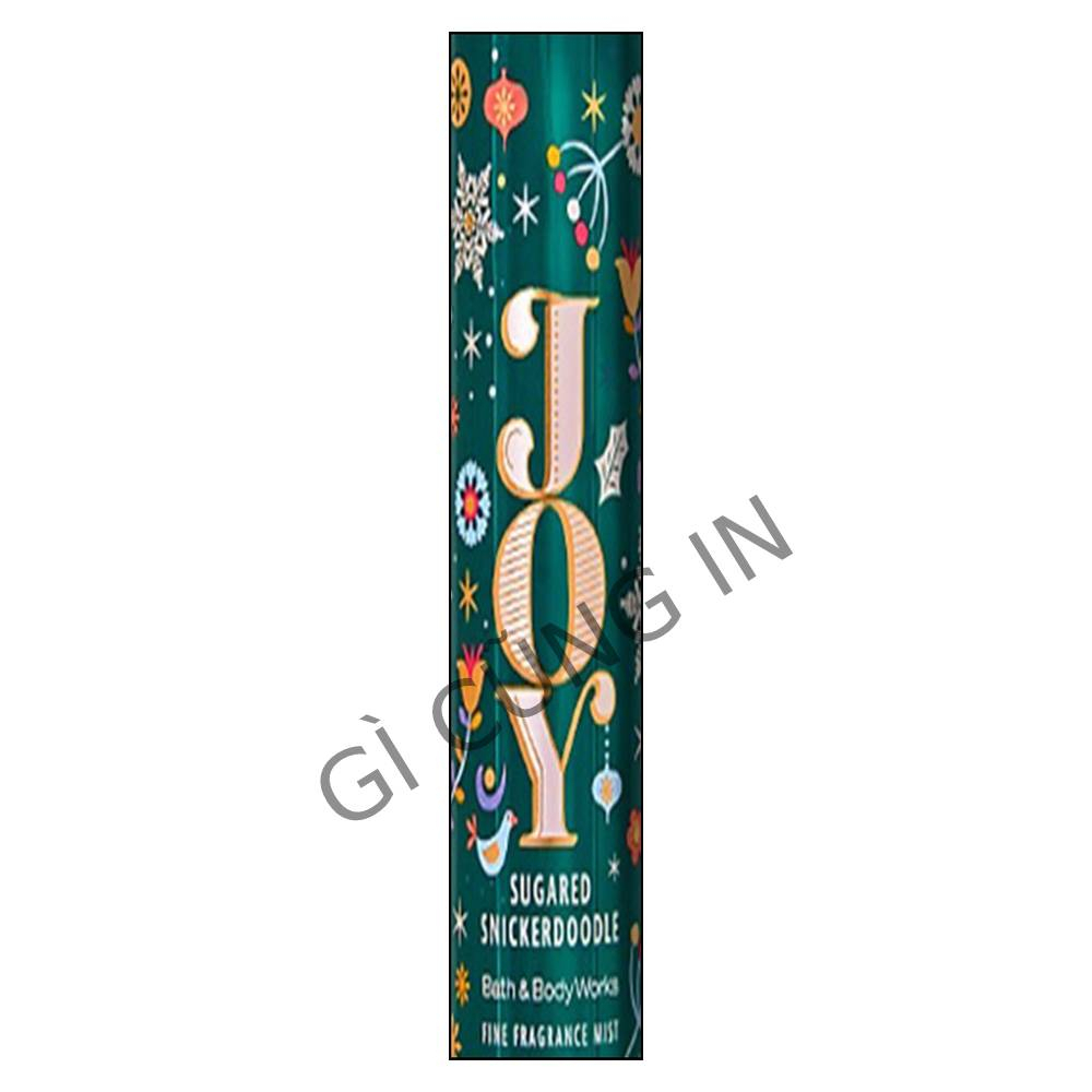 Tem Nước Hoa Body Mist - Mẫu JOY Sugared Snickerdoodle Bath & Body Works - 85 tem