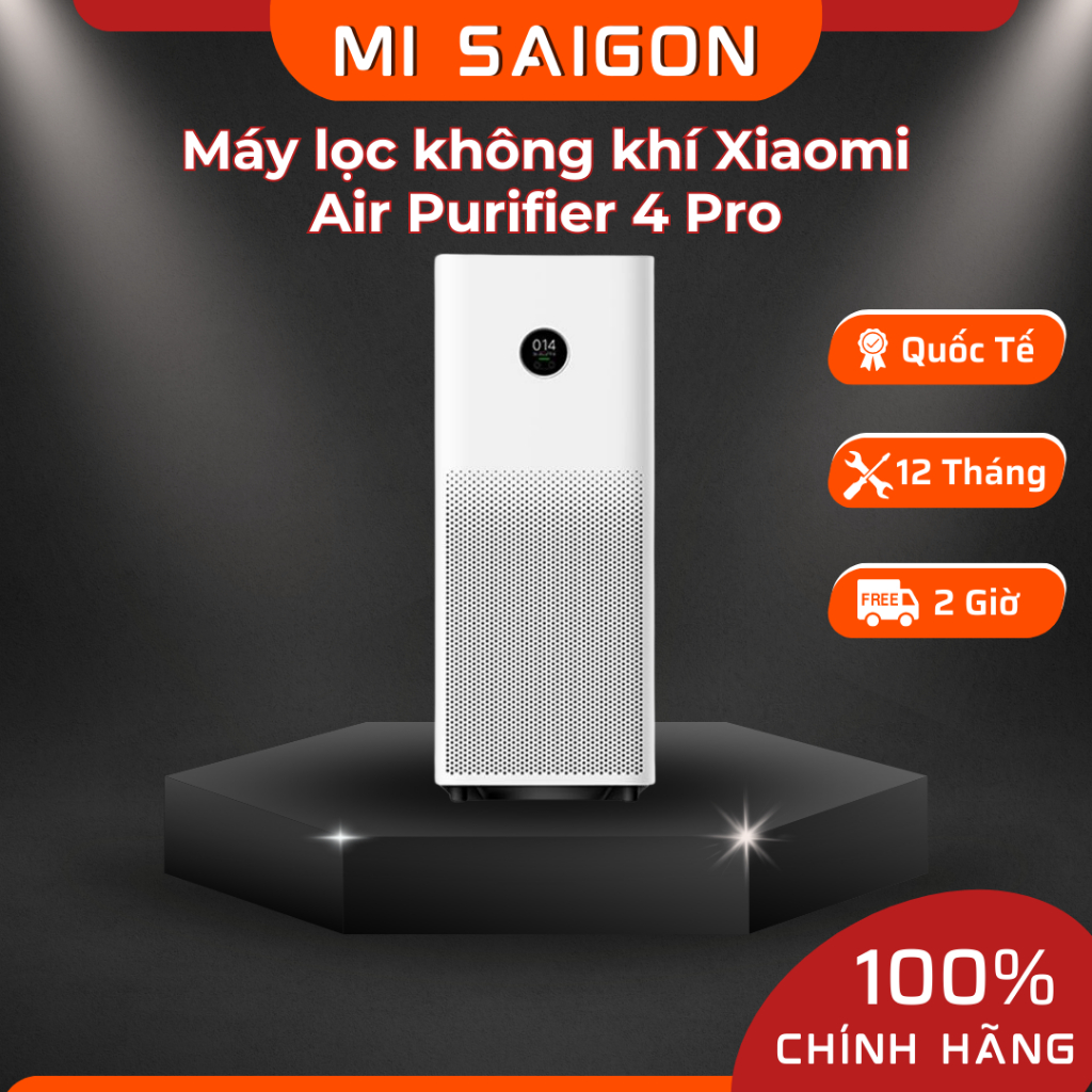 Máy Lọc Không Khí Thông Minh Xiaomi Air Purifier 4 Pro - Bản Quốc Tế - Bảo Hành 12 Tháng
