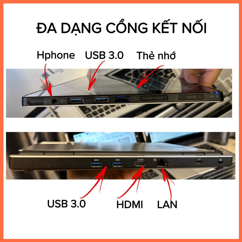 Máy tính bảng 2in1 pin 4-8h NECVK90AS VK111 VK11 VKZ11 11,6inch chip M3-6y30 1 128GB