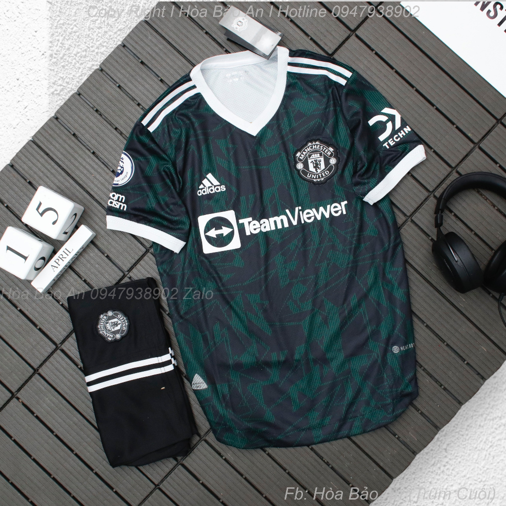 Áo Bóng Đá, Đồ Đá Banh CLB Manchester United 2023/24 Màu xanh than - Áo MU 2023 Vải Gai Thái chuẩn Thi Đấu