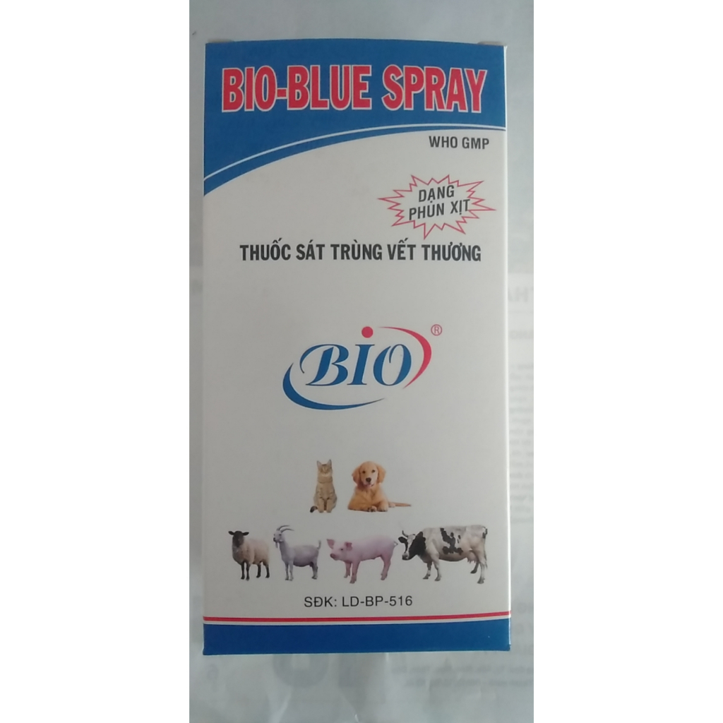 Xịt sát trùng vết thương Bio-Blue Spray 150ml/lọ