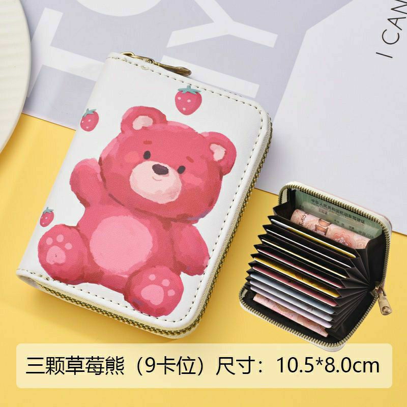 Ví Nữ , bóp nữ gấu dâu cute cầm tay 11  ngăn