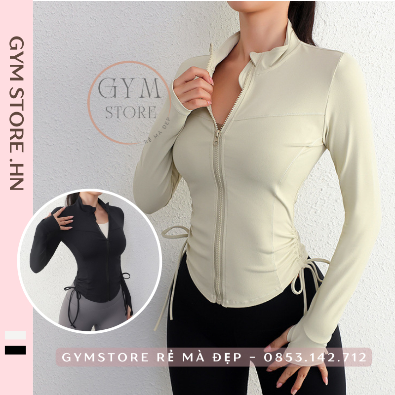 Áo Khoác Chống Nắng Body Thể Thao Nữ Tập Gym Yoga❤️𝑯𝑨̀𝑵𝑮 𝑿𝑰̣𝑵❤️ Thun POLYCo Giãn Siêu Tôn Dáng Thoải Mái 𝑮𝒀𝑴𝑺𝑻𝑶𝑹𝑬 309