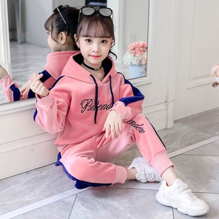 Bộ THU ĐÔNG bé gái 18-45kg , quần áo NỈ bé gái 5-15 tuổi mẫu PRETIN CHẤT đay dặn ấm áp.9396
