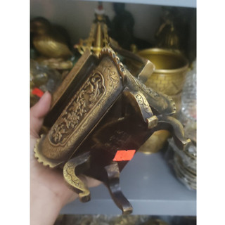 Lư đỉnh đốt trầm vuông bằng đồng