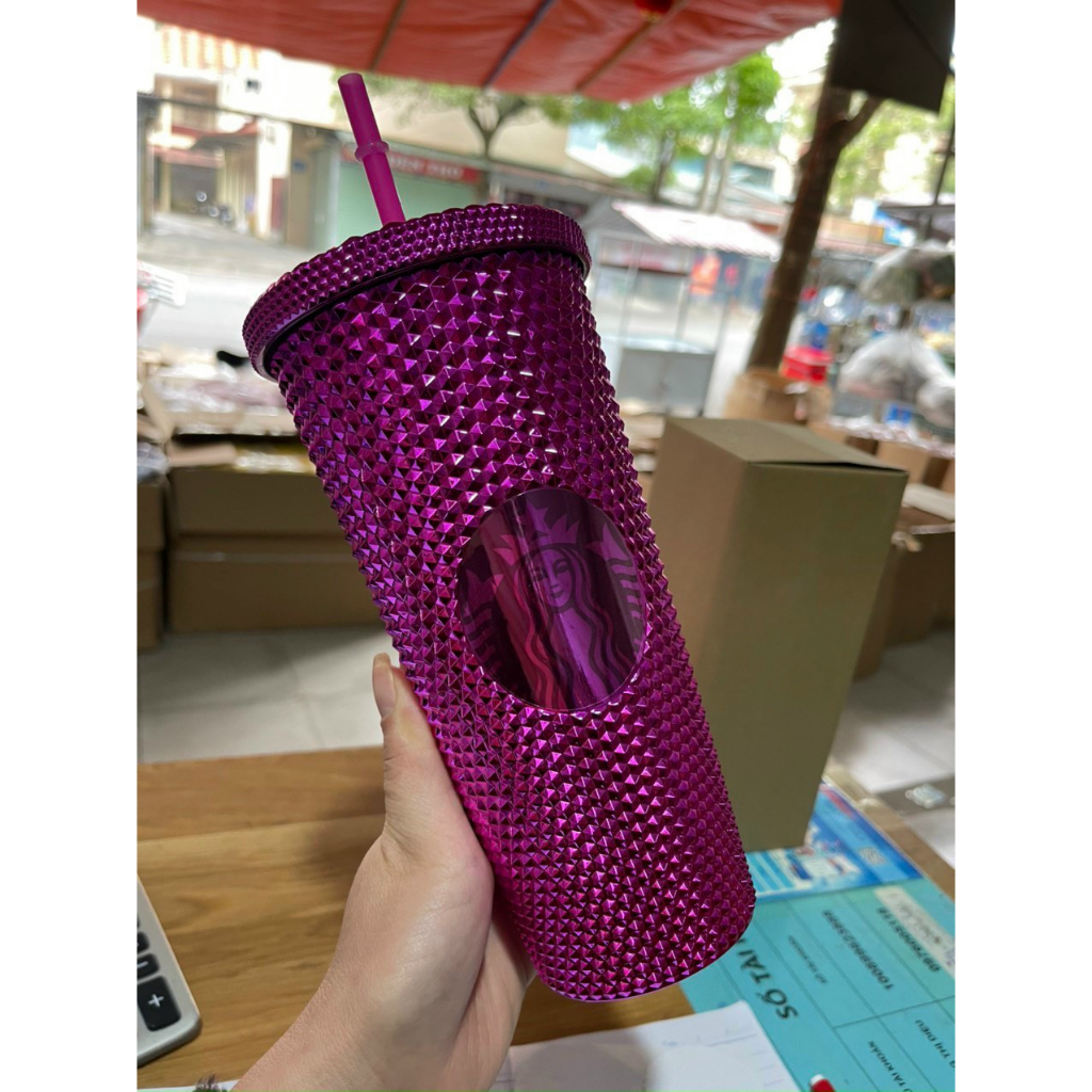LY STARBUCKS 2lớp 710ml kèm ống hút siêu xinh