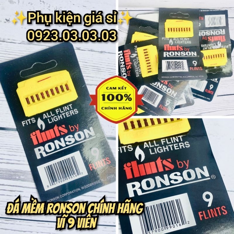 Vĩ đá đỏ Ronson 9 viên, hàng chính hãng vĩ mềm