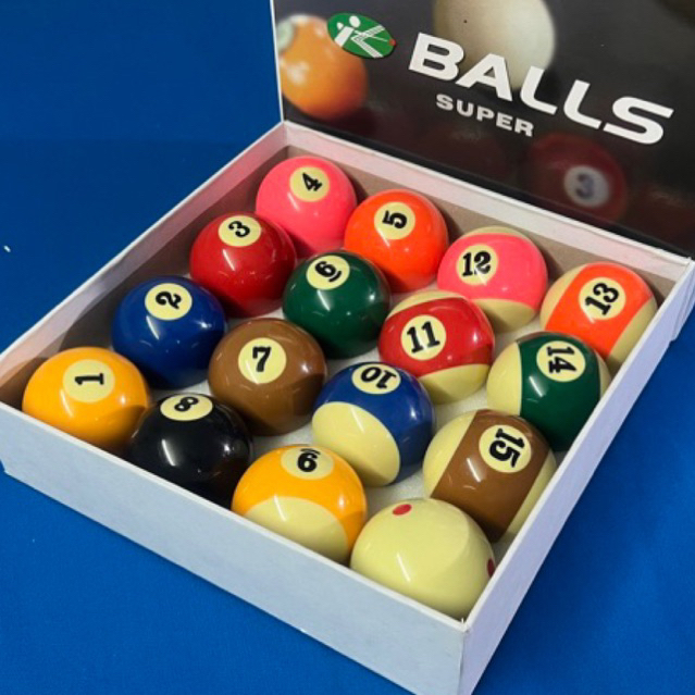 Bộ Bóng Bi-A Bida Lỗ BALLS Super Đài Loan Nhập Khẩu | Bóng Bida Câu Lạc Bộ