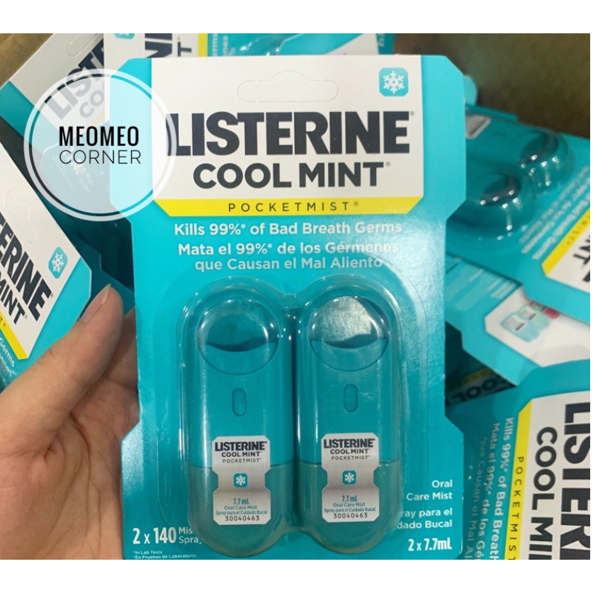 Xịt thơm miệng Listerine Mỹ