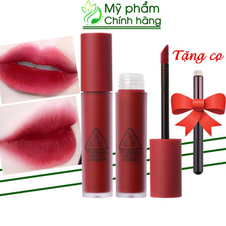 Son 3ce lacquer change mode đỏ lạnh mịn lì tôn da 3ce soft lip lacquer 4ml