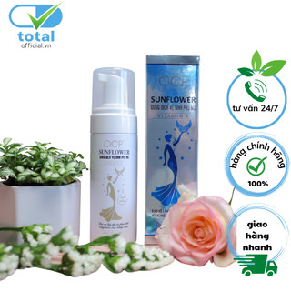 Dung dịch vệ sinh phụ nữ Sunflower bảo vệ nàn da và phục hồi vùng niêm mạc nhạy cảm -150 ml