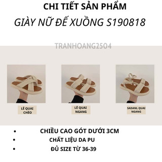 GIÀY NỮ ĐẾ XUỒNG S190818 D220731