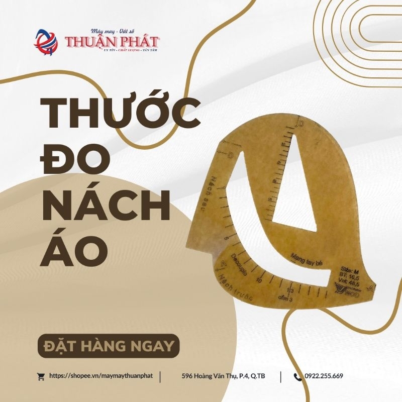 THƯỚC ĐO NÁCH ÁO VEST. PHỤ KIỆN MAY ĐO.