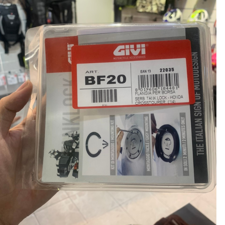 Bộ Ngàm Gắn Túi Gài Bình Xăng BF20 - Đế Gắn Túi Bình Xăng TANKLOCK BF20 - Bạn Phượt