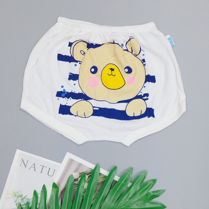 Quần Ngắn Sơ Sinh, Quần Đùi Đáy Ngang Thun 100% Cotton Cho Bé Mặc Tã